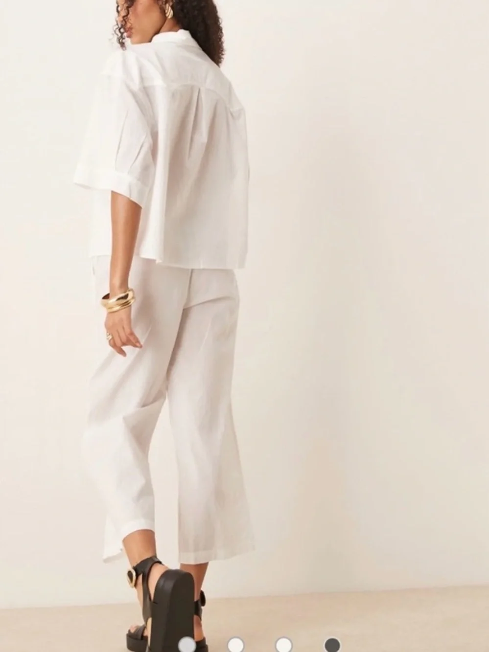 NWT Free People White 2 piece cotton set